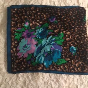 Adrienne Vittadini 100% silk patterned scarf